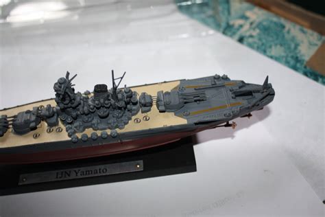 Yamato Battleship Ww2 Full Hull Model Almost Mint Boxed 1 To 1250 By