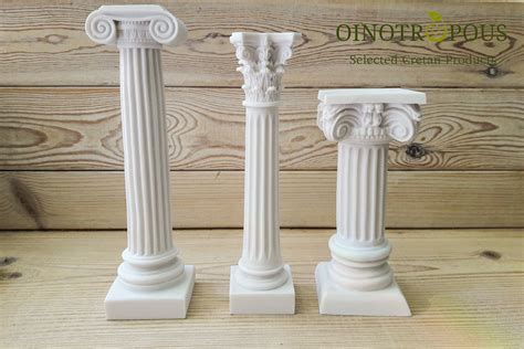 Set 3 Greek Columns Ionic Column Corinthian Column Greek Etsy