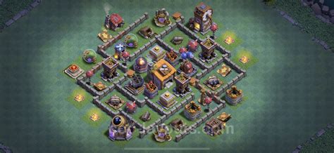 Unbeatable Builder Hall Level 6 Base With Link Clash Of Clans Bh6