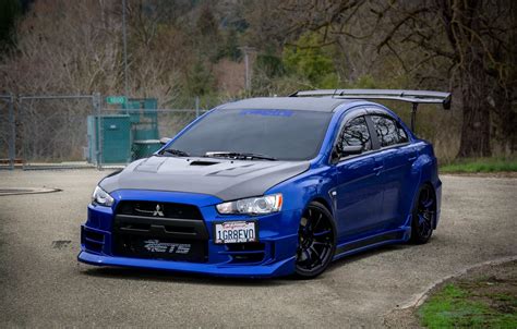 Mitsubishi Evo X Blue