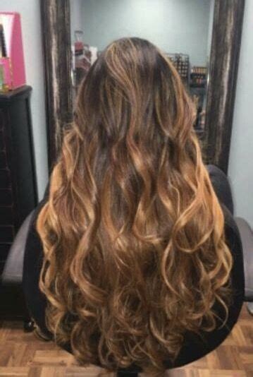 Caramel Kissed Balayage Melt Haarfarben Lange Haare Lange Haare