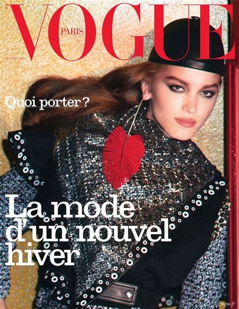 Vogue Paris October 2019 Cover Vogue France