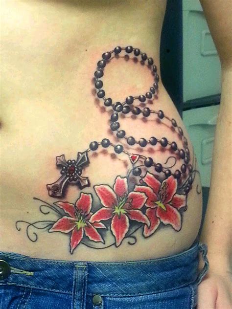 Regardless of which you choose, i'd like to show you a collection of the top 100 best rosary tattoos for men below. Rosary tattoo / lilies tattoo by badasstatguy on DeviantArt