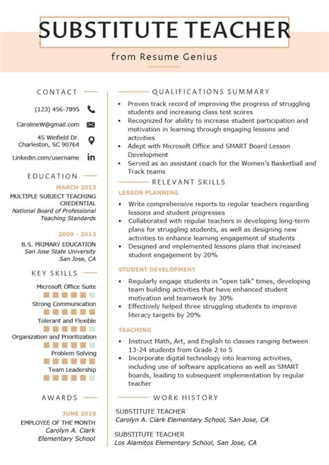 28 Skills Of A Preschool Teacher Resume For Your Learning Needs