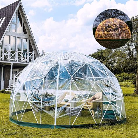 Vevor 12ft Garden Dome Geodesic Dome With Pvc Cover