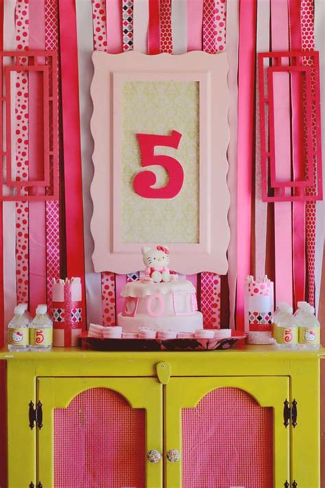 Check spelling or type a new query. Kara's Party Ideas Hello Kitty Girl Pink 5th Birthday Tea ...