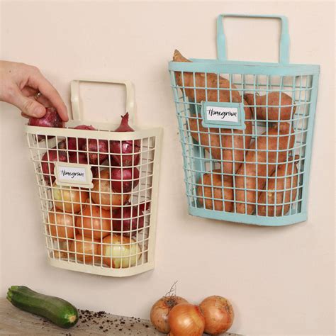Kitchen trolley portable modern storage rack design fruits & vegetable onion cutlery, spice, pickles jars container basket organizer holder stand for kitchen. Homegrown Wall Mounted Kitchen Vegetable Rack By Dibor ...