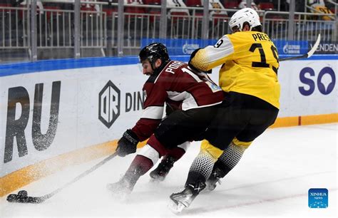 2021 2022 Kontinental Hockey League Ice Hockey Match Dinamo Riga Vs Hc Severstal Cherepovets