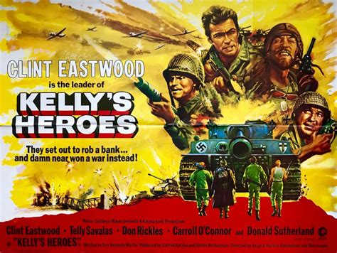 Original Kellys Heroes Movie Poster Clint Eastwood Telly Savalas
