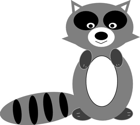 Raccoon Revised Clip Art At Clker Com Vector Clip Art Online Royalty