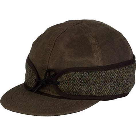 Stormy Kromer Mens Waxed Cotton Cap With Harris Tweed Review Winter