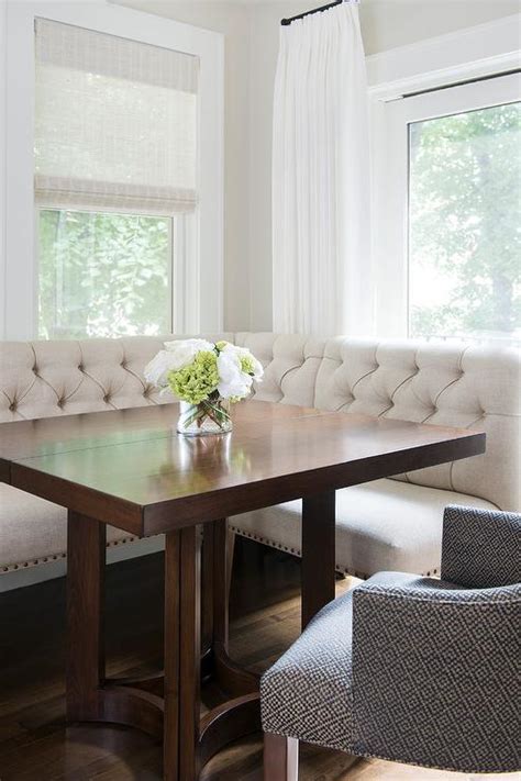 I noticed two banks decorating accessories objects in miniature.like my miniature houses or other items that can 3868 3d models found related to tufted banquette bench. Ivory Linen Tufted Dining Banquette with Square Dining ...
