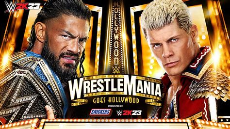 Roman Reigns Vs Cody Rhodes Full Match Wrestlemania 39 Youtube
