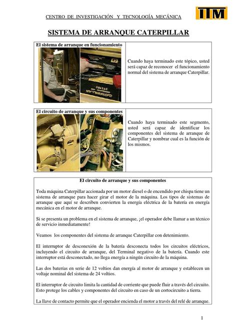 C6 sistema de arranque by Centro de Investigación y Tecnologia Mecánica