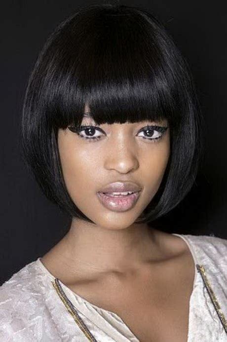 Short Black Hairstyles With Bangs Style And Beauty