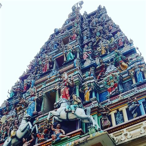 Sri maha mariamman temple, located in chinatown area of kuala lumpur, is the oldest temple of goddess mariamman, the manifestation of goddess sri mahamariamman temple experiences a huge crowd especially during festivals of diwali and thaipusam in which there is a long procession to. Sri Maha Mariamman Temple entrance gopuram located at KL ...