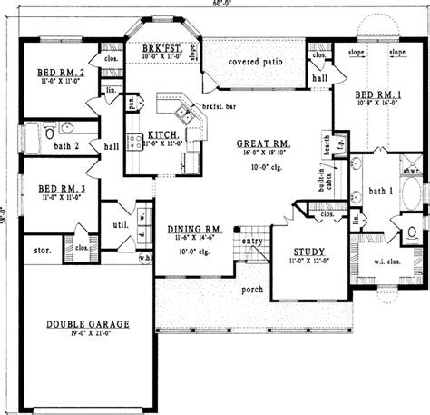 Floor Plans With 2000 Square Feet Story 2000 Square Foot House Plans