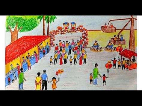 You'd be surprised at how little the market acts as a driving force sometimes. How to draw scenery of Pohela Boishakh. village fair step ...
