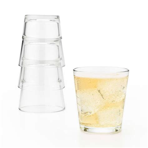Libbey 15769 Restaurant Basics Stacking Double Old Fashioned Glasses 12 Ounce Set Of 12