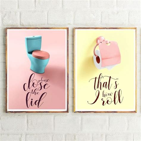 Maybe you would like to learn more about one of these? Funny Bathroom Art Colorful Prints Kids Toilet Rules Sign ...