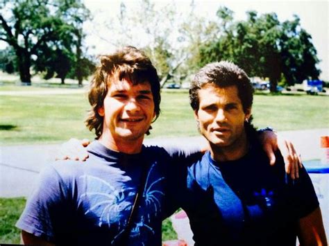 Patrick Swayze And Marshall R Teague From Scene Roadhouse Patrick