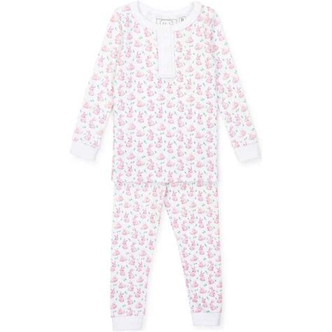 Alden Girls Pajama Pant Set Bunny Hop Pink Lila Hayes Mommy And Me