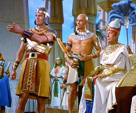 yul brynner refused to let charlton heston upstage him in the ten commandments films