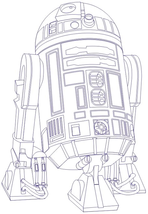 How to Draw R2D2 from Star Wars Step by Step Tutorial | How to Draw Dat