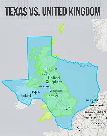 A Map Showing The Location Of Texas S United Kingdom And Where It Is