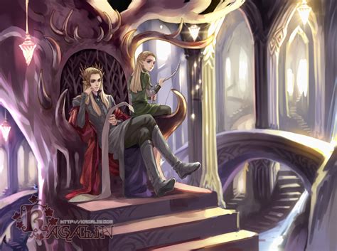 Legolas And Thranduil Tolkiens Legendarium And 1 More Drawn By