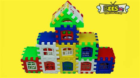 Play With Educational House Building Blocks Construction Learning Toy
