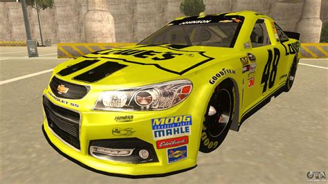 The nascar cup series, xfinity series, and camping world truck series, as well as in all the regional touring series. Chevrolet SS NASCAR No. 48 Lowes yellow for GTA San Andreas