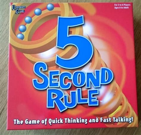 5 Second Rule Board Game Rules Danger Zone