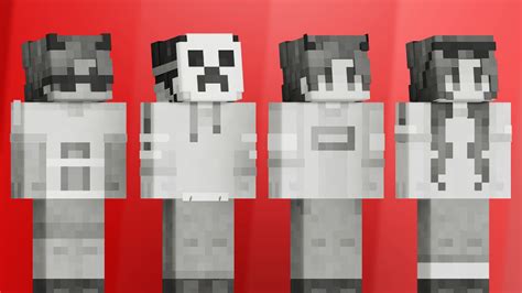 Black And White By Teplight Minecraft Skin Pack Minecraft