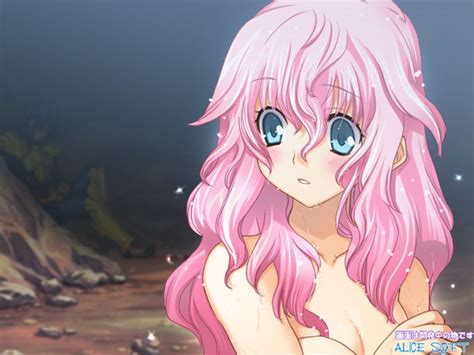 Sill Plain Rance Series Rance Quest Game Cg Tagme 1girl Nude Pink Hair Solo Wet