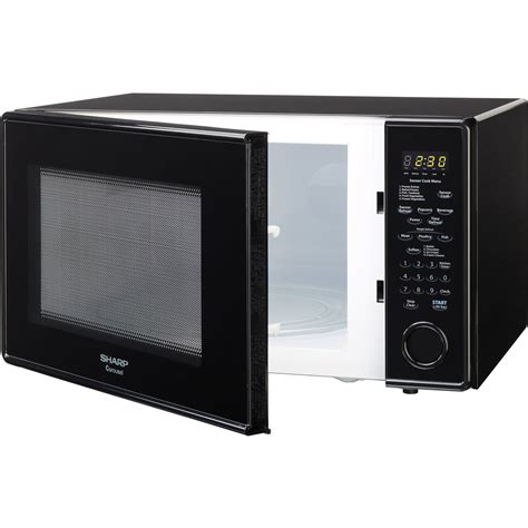 A smooth rotating ring makes cleaning easier too. Sharp R559YK Sensor Microwave (1.8 cu.ft.), Black, Standard