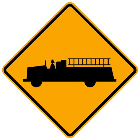 Fire Truck Sign Construction Grade Road Sign The Sign Store Nm
