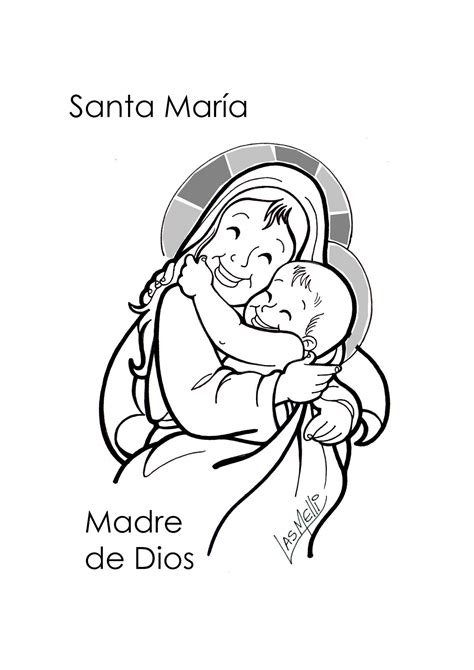 El Rincón De Las Melli Dibujo Santa María Madre De Dios