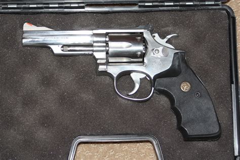 Sandw Model 66 2 Stainless 357 Magnum Revolver For Sale