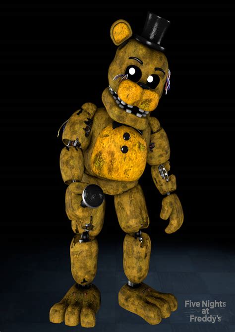 Sfm Fnaf Withered Golden Freddy Poster By Mysticmcmfp On Deviantart