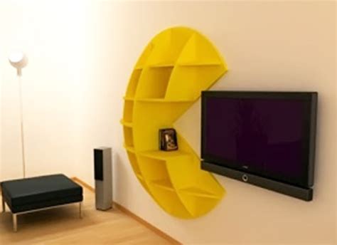 Pacman Furniture Woo Your Visitors As The Puckman Bookcase