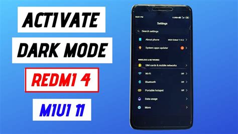 The dark mode could be activated using the app 'dark mode' or more specifically by using the android uimodemanager class.after updating miui 10 to miui 11 the uimodemanager can't set the android dark mode settings anymore.users that activated the dark mode in miui 10 and updated their device to miui 11 are now unable to switch back to light mode. Enable Dark mode in Redmi 4 || Dark mode || MIUI 11 - YouTube