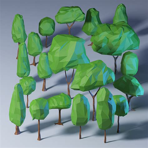 Artstation Low Poly Trees