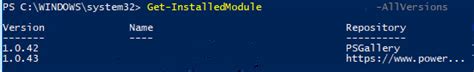 Powershell Update Module Not Finding Psgallery Repo In Script As A