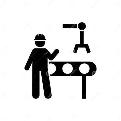 Automation Engineering Maintenance Worker Icon Element Of