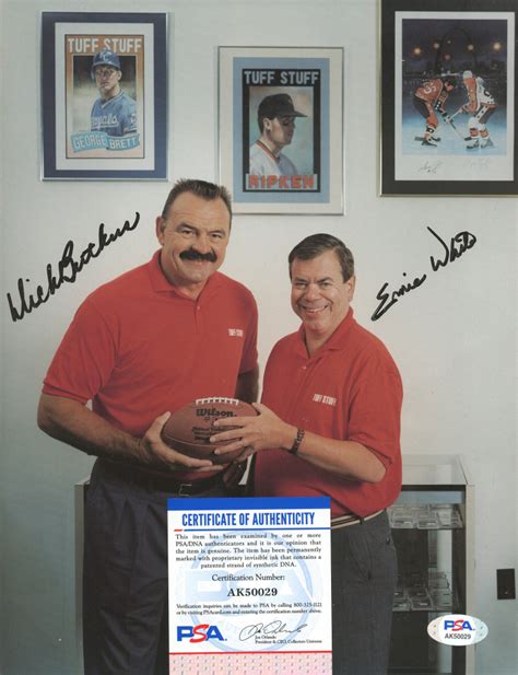 Dick Butkus And Ernie White Signed 8x10 Photo Psa Pristine Auction