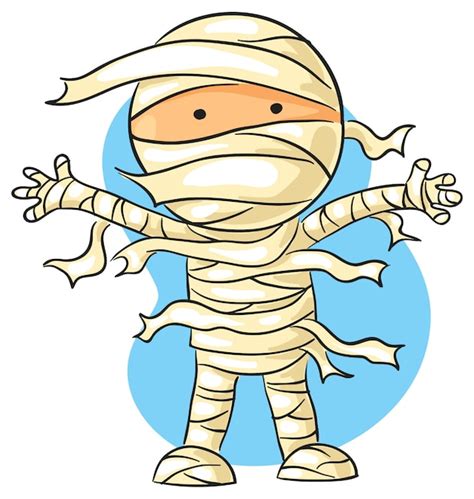 Cartoon mummy | Premium Vector