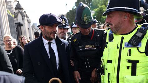 David Beckham Stands In Queue To Pay Respects To Queen Elizabeth Ii