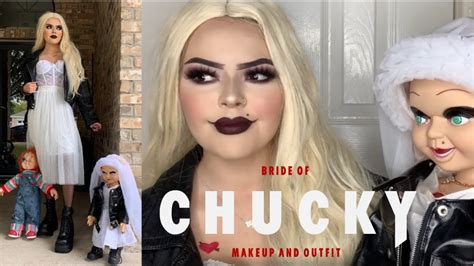 Bride Of Chucky Tiffany Valentine Makeup And Outfit Youtube