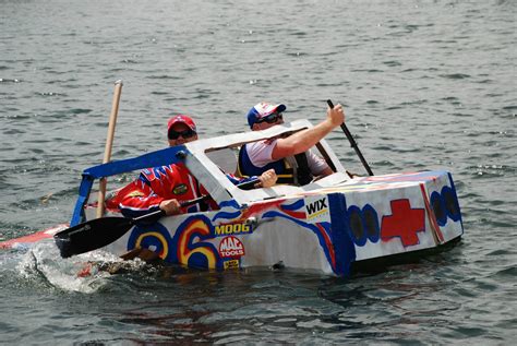 Cardboard Boat Race July 16th Oakland County Lakefront Home For